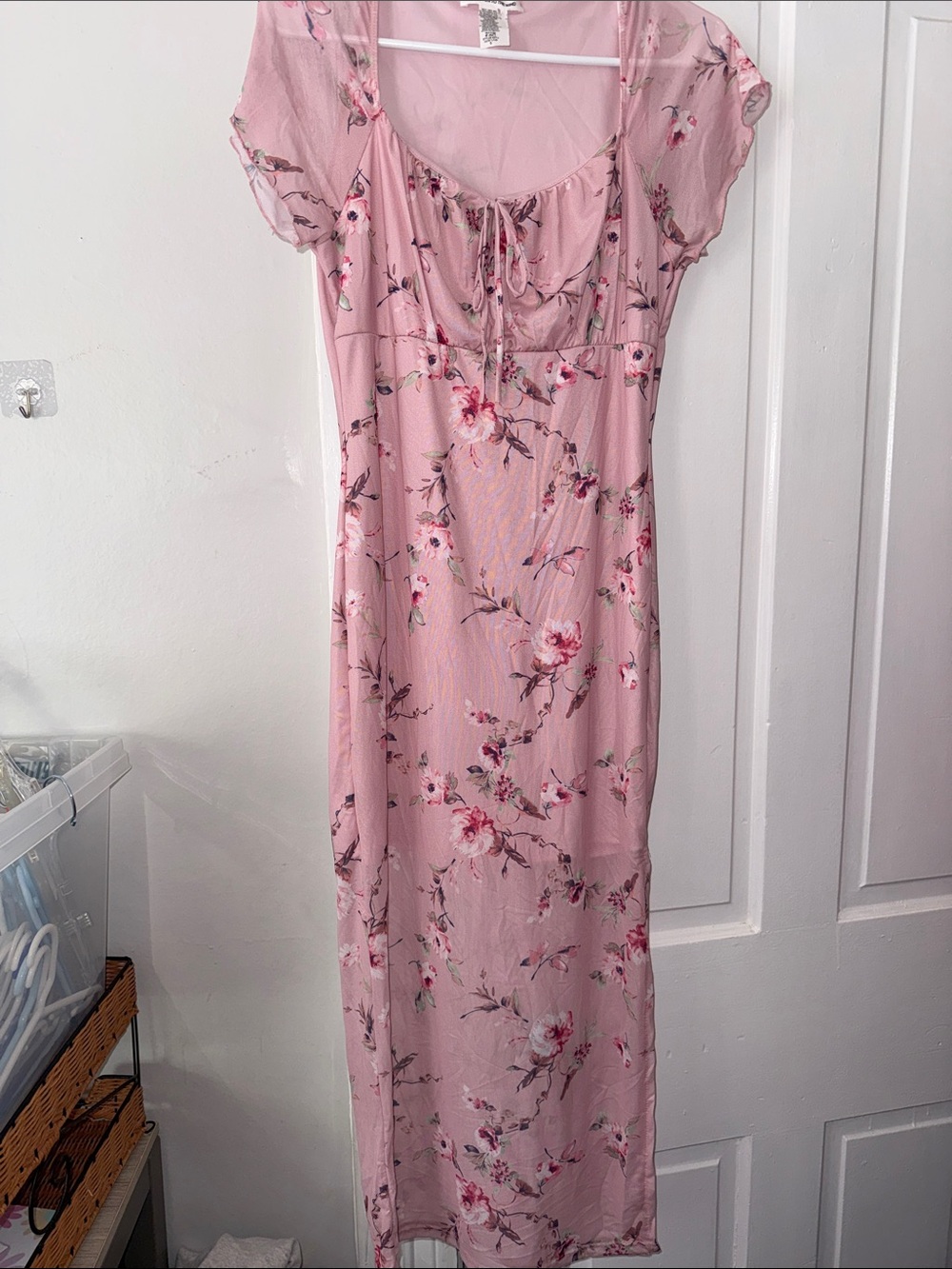 Caution To The Wind Pale Pink Scoop Neck Tank Top